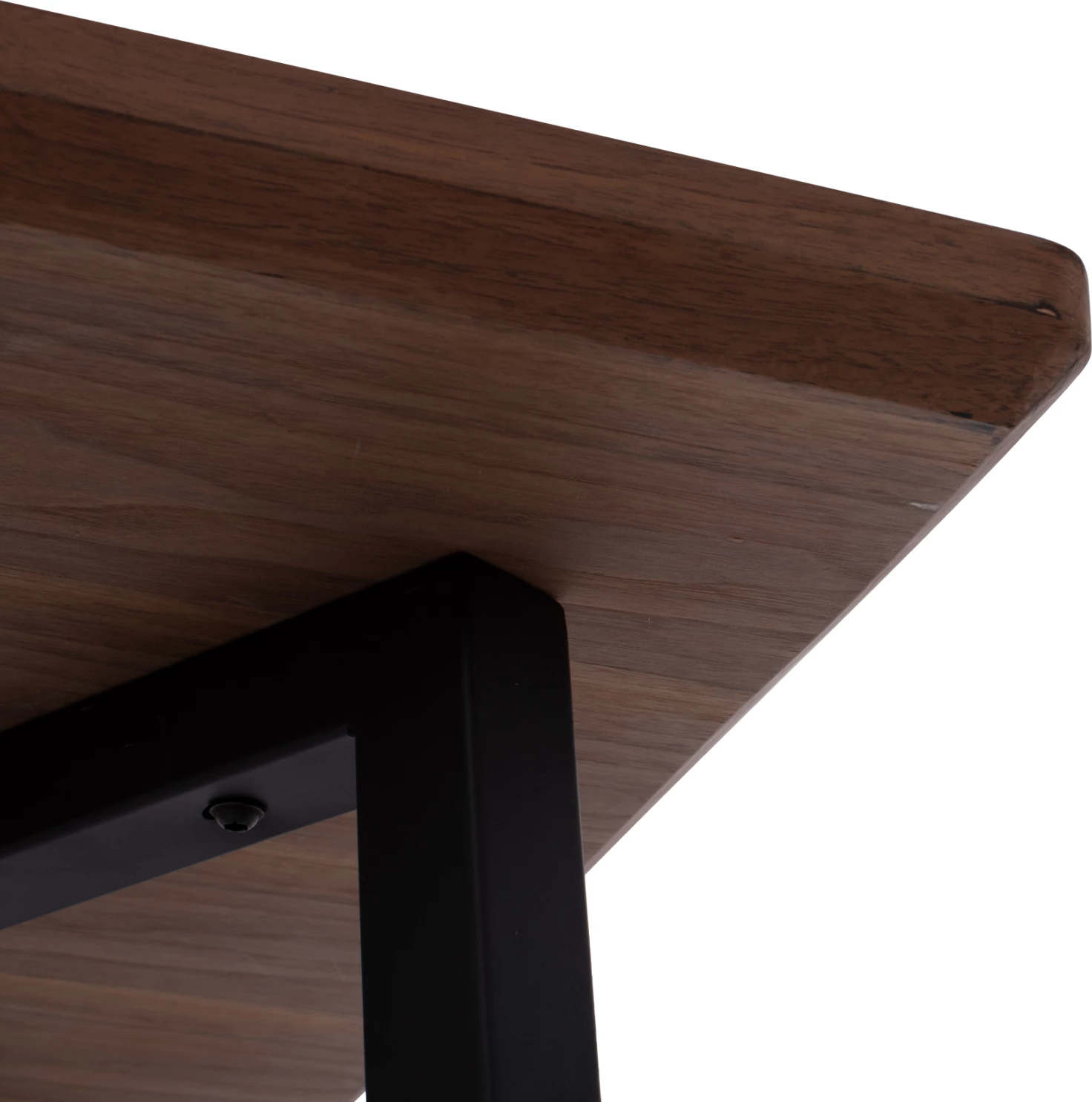 Tavolinë ngrënie JAY FH9304.02 MDF sipërfaqe ngjyrë arre këmbë metali 200x100x75H