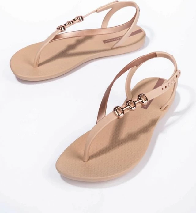Sandale flip-flop për femra Ipanema, bezhë