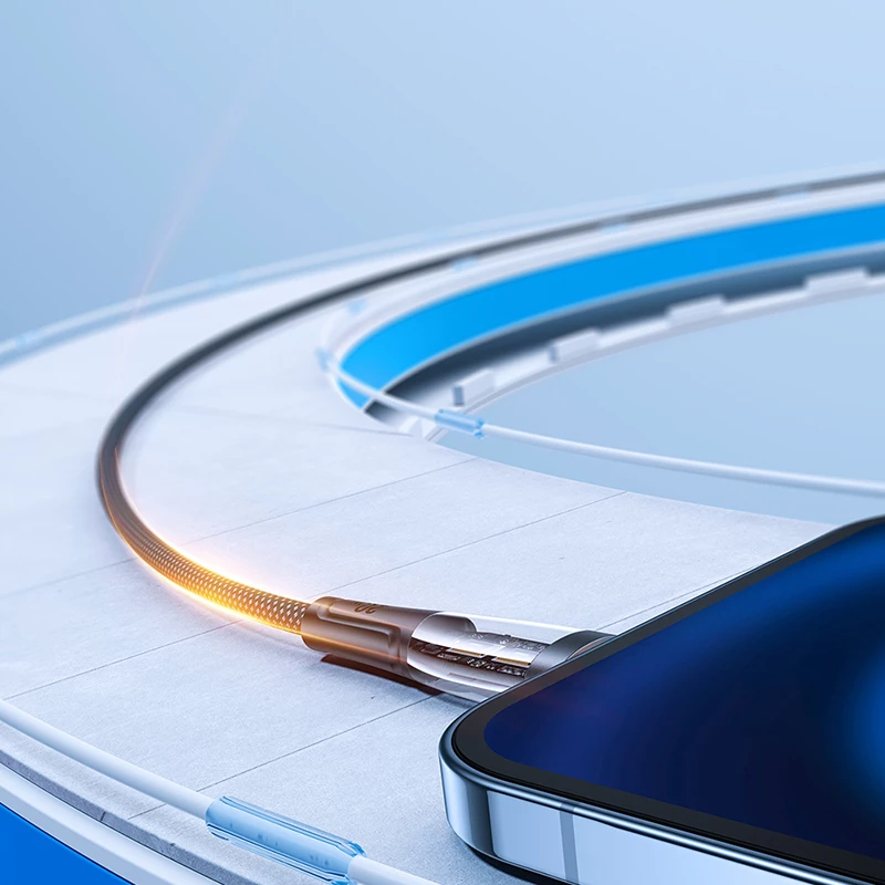 Kabllo karikimi dhe të dhënash Joyroom Star-Cloud Series A3, USB-C në Lightning, 1.2m, 20W, e zezë