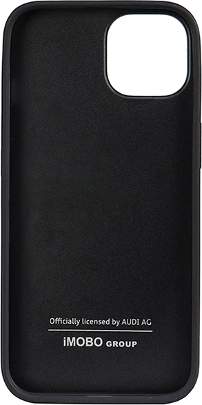 Mbështjellës Audi Genuine Leather për iPhone 14 6.1", lëkurë natyrale, zi