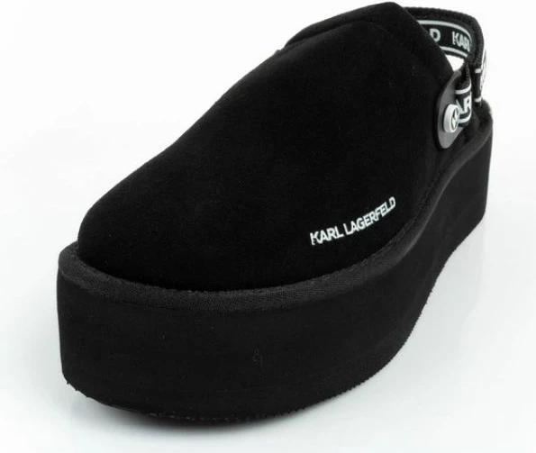 Çizme platforme për femra Karl Lagerfeld, të zeza