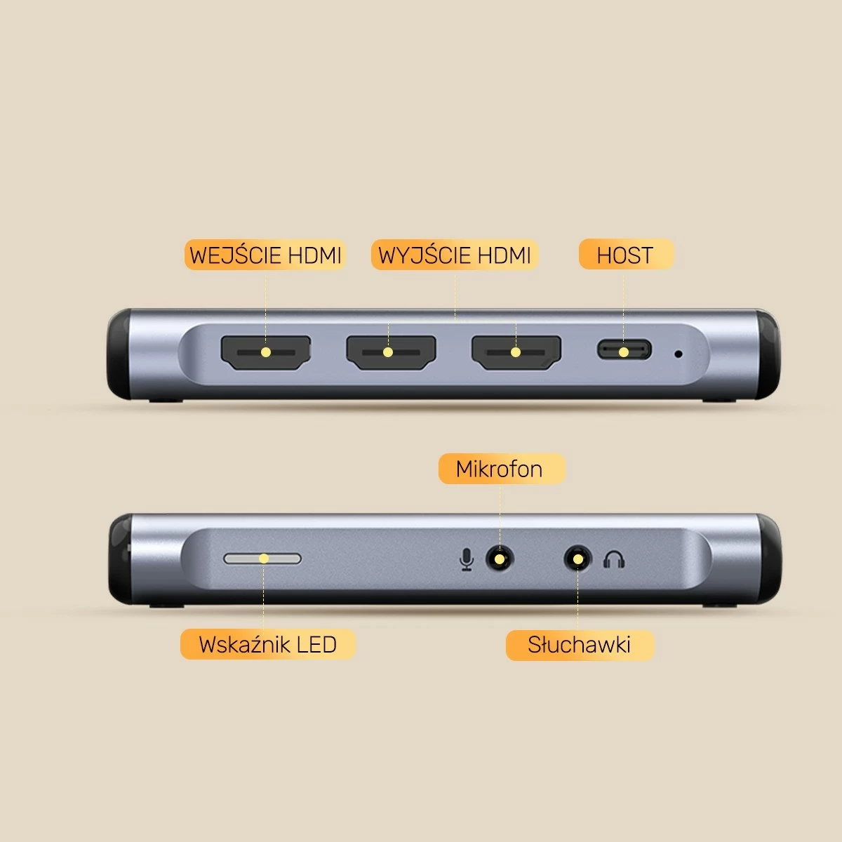 Kartelë kapje video Unitek 4K@60Hz, ngjyrë gri