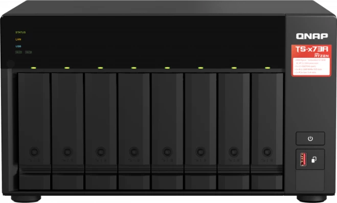 Server NAS QNAP TS-873A-8G, 8-bay, 8GB RAM, 2.5GbE, i zi
