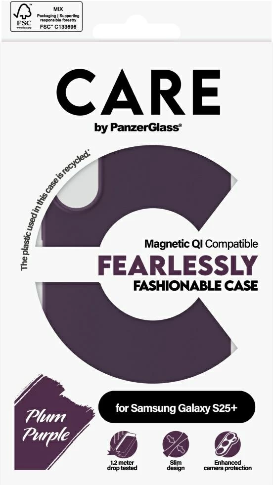 Mbështjellës PanzerGlass CARE për Samsung Galaxy S25+, Violet