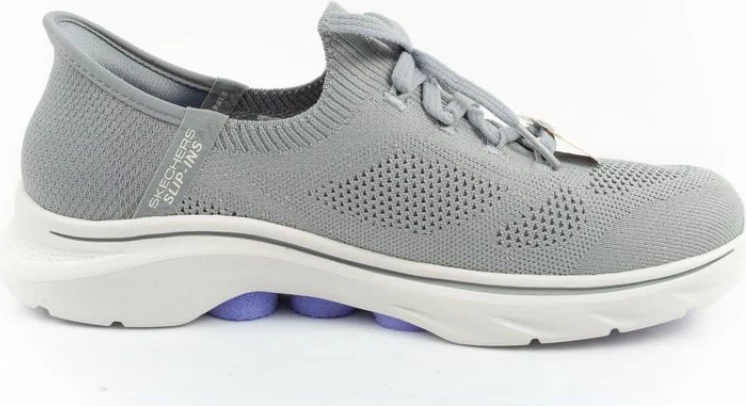 Atlete Skechers për femra, gri/argjend