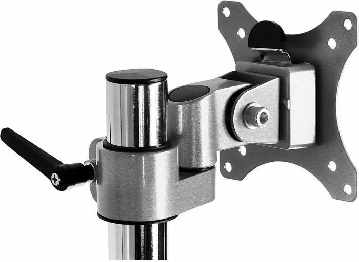 Mbajtëse tavoline për tre monitorë ICYBOX IB-MS505-TI, deri 32\", VESA 75x75/100x100, alumin, argjendtë/zezë