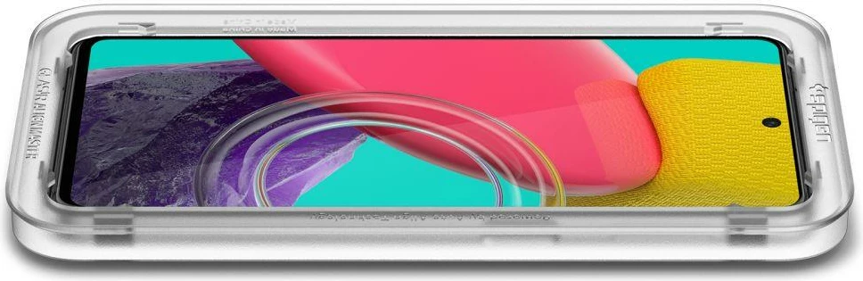 Xham i temperuar Spigen Glass FC AlignMaster për Samsung Galaxy M53 5G, i zi