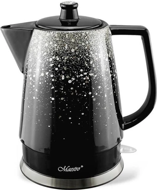 Çajnik elektrik Maestro MR-074, ngjyrë zi-argjendi