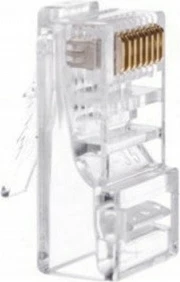 Mbështjellës RJ45 Digitus Cat.5e, 8P8C, paketë 100 copë, Transparent