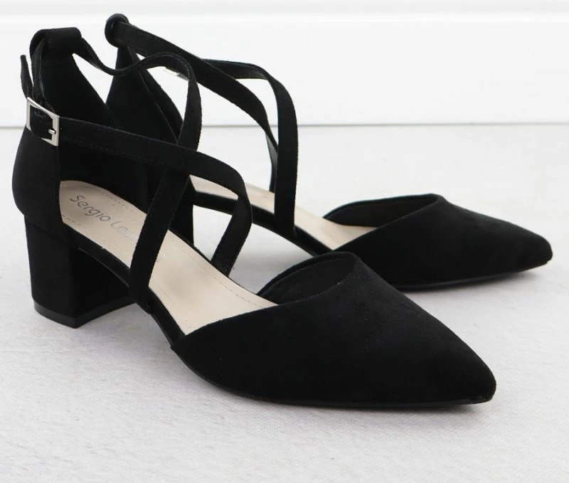 Sandale femrash Sergio Leone SK-830, të zeza