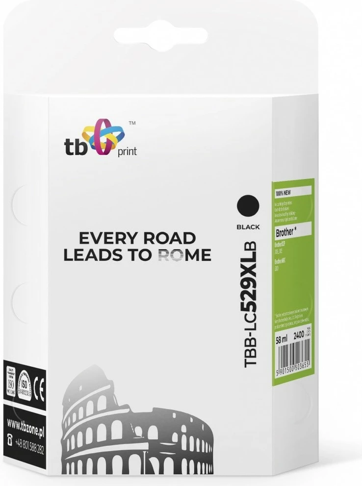 Toner TB Print TBB-LC529XLB për Brother, 58 ml, i zi