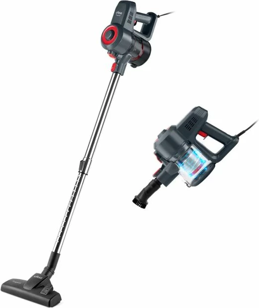 fshesë elektrike me kabllo UFESA Tropical 600W, ciklonike, filtër HEPA, 0.8L, 2-në-1, gri/e zezë me të kuqe