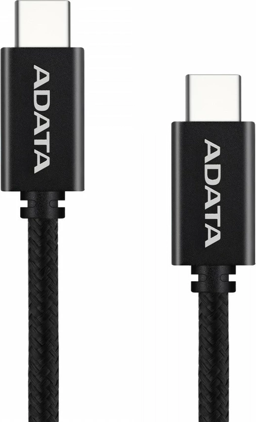Kabllo USB‑C në USB‑C, Adata, CACC-200PN-BK, 100W USB 2.0 2m, e zezë
