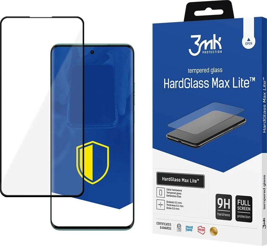 Xham mbrojtës 3mk HardGlass Max Lite për Motorola Edge 40 Neo, i zi