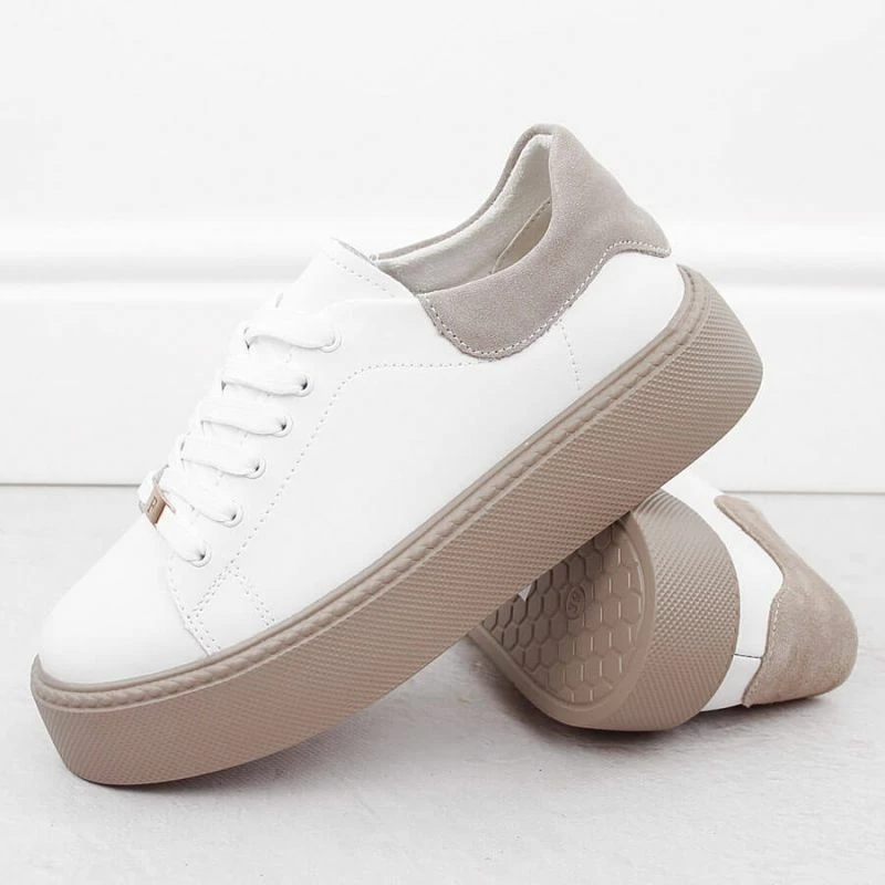 Këpucë platforme Filippo femra, të bardha