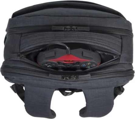 çantë shpine për laptop RivaCase 8365, 17.3", me port USB, e zezë