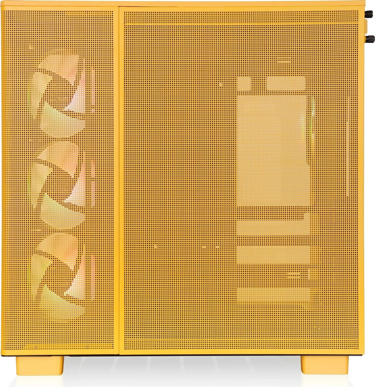 Kasë Thermaltake View 380 XL TG ARGB Bumblebee, Midi Tower, xham i temperuar, ARGB, e verdhë