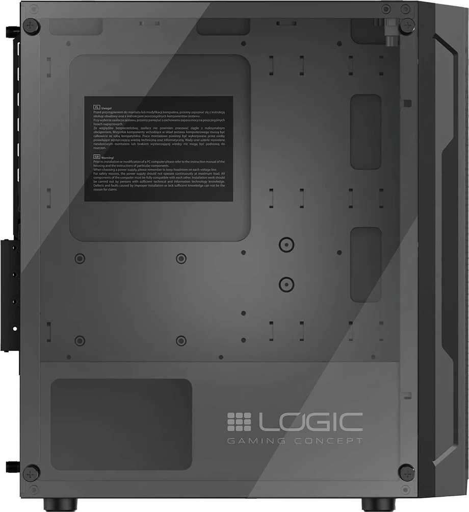 Kasë Logic Concept Aramis ARGB MINI, Micro ATX, e zezë