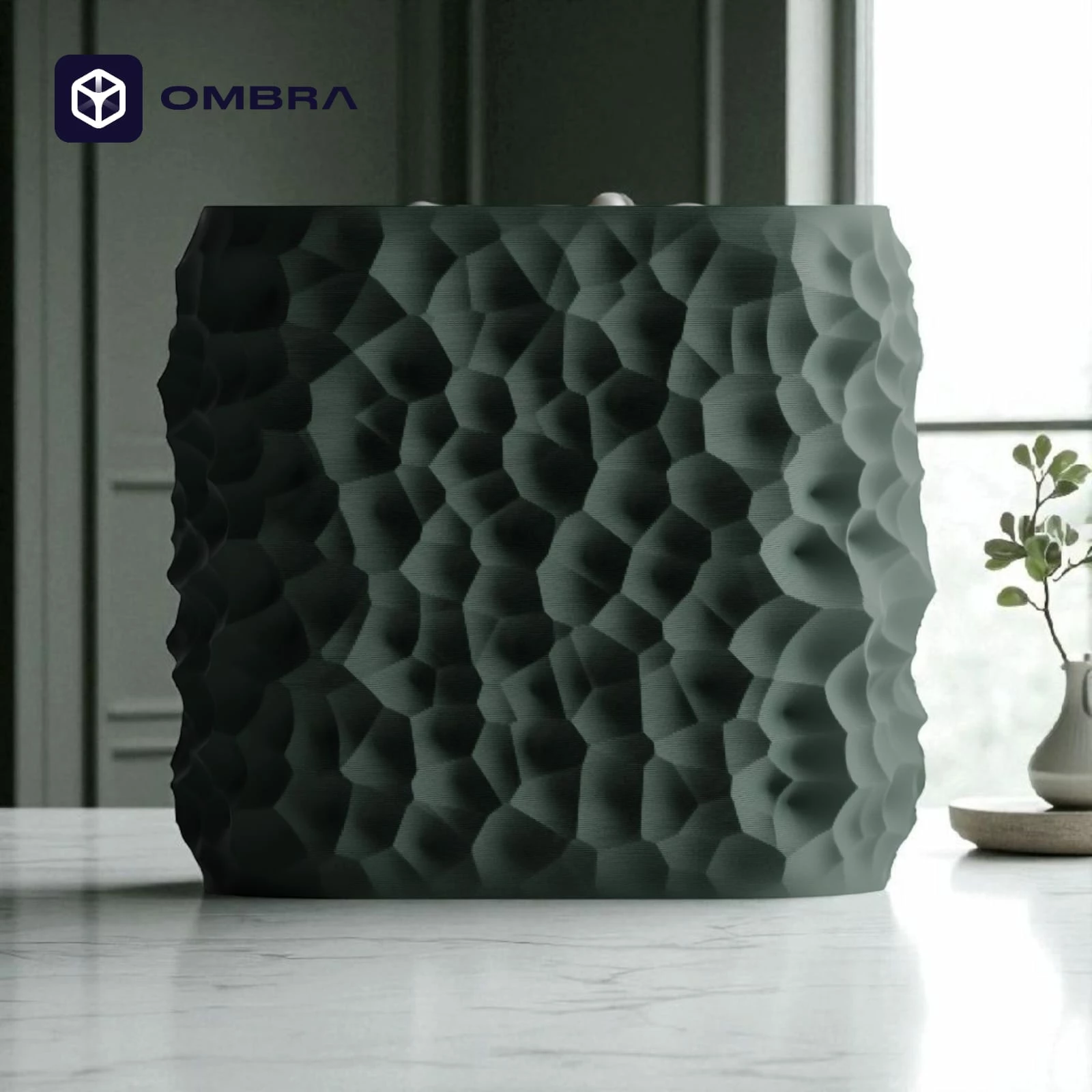 Vazo dekorative Plant Pot TerraForma, Madhësia M, e gjelbërt