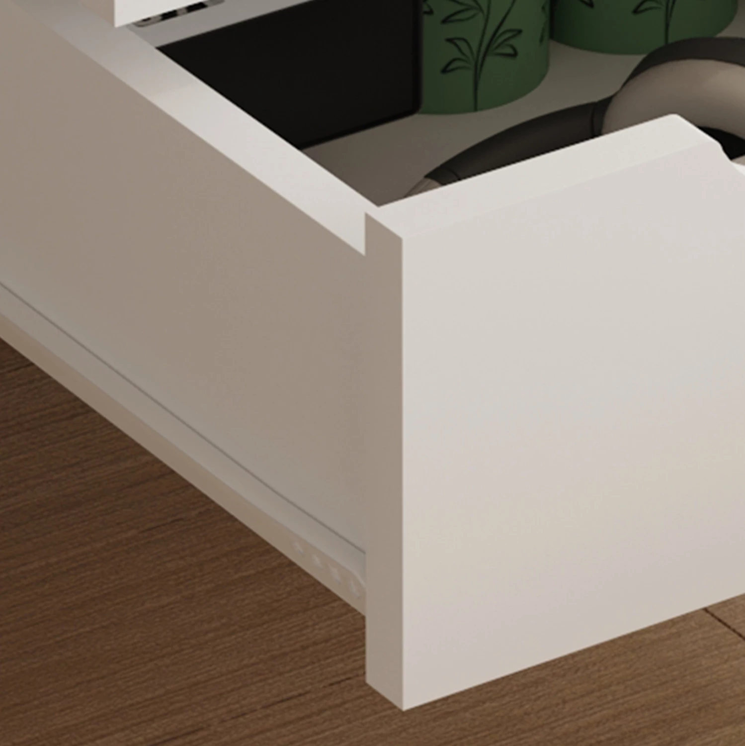 Komodinë DINKL FH2472.03 ,29,7x29,7x45H cm, e bardhë