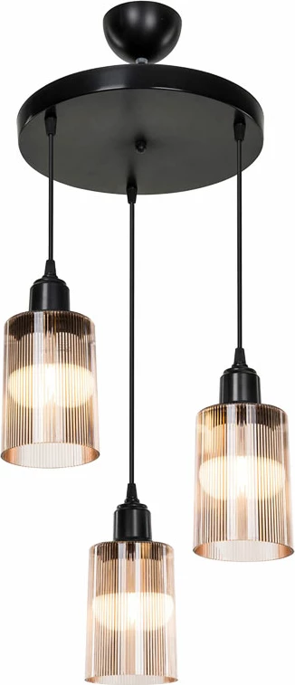 Llambë tavani, ngjyrë e zezë-ambar, PWL-1195, 30x80cm