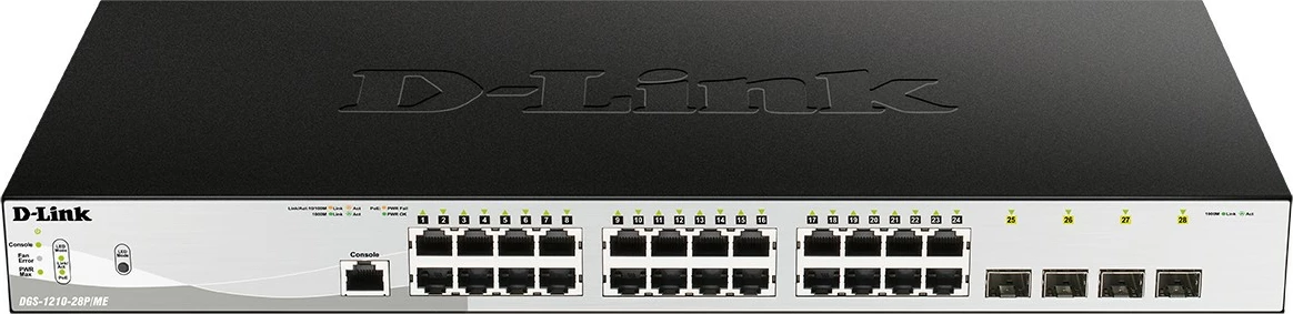 Switch D-Link DGS-1210-28P/ME/E, Managed, Gigabit Ethernet, PoE