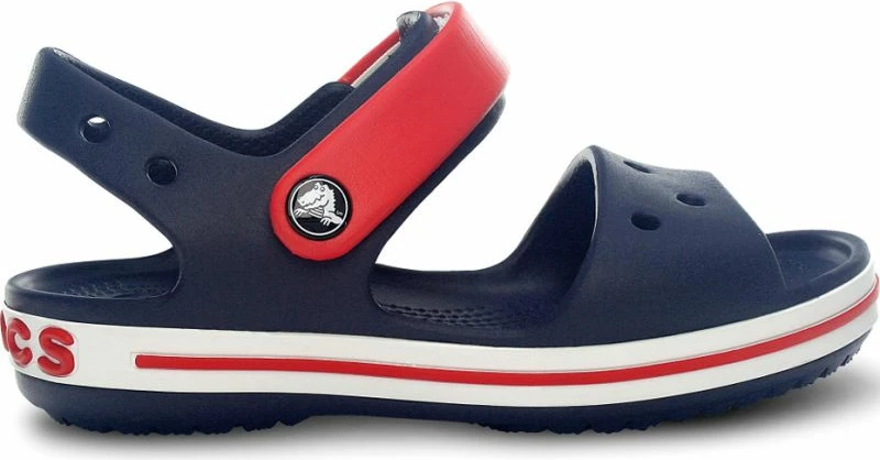 Papuqe për fëmijë Crocs Crocband Sandal, të kuqe dhe blu marine