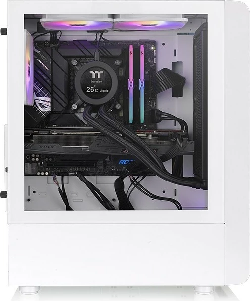 Kasë Thermaltake S200 Tempered Glass ARGB, Midi Tower, e bardhë