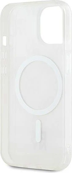 Mbështjellës DKNY IML Checkered Mono Pattern & Printed Stripes MagSafe për iPhone 15/14/13, Rozë