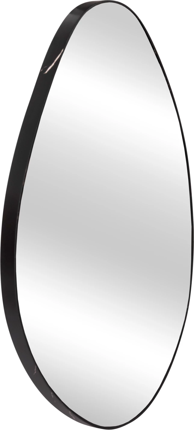 Pasqyrë muri DROP FH4488.01 kornizë MDF ngjyrë mermeri të zi 50x80H cm.