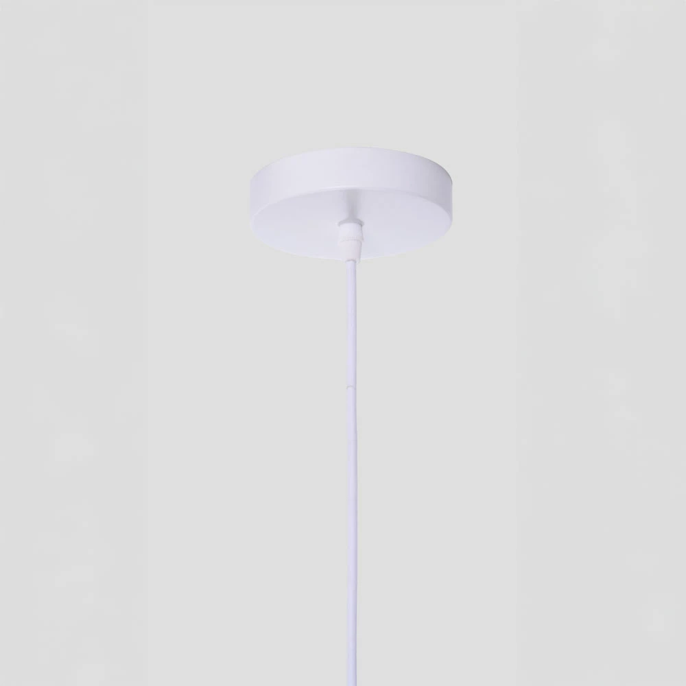 Llambë tavani SORREL, litar, letër, 36x34cm, e bardhë, bezhë, kafe