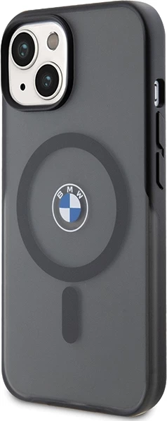 Mbështjellës BMW Signature MagSafe për iPhone 15 Plus / 14 Plus, i zi