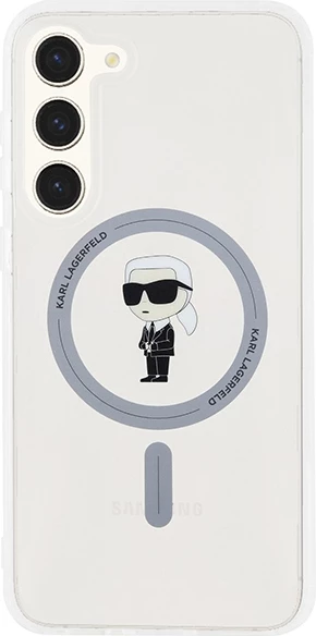 Mbështjellës Karl Lagerfeld IML Ikonik MagSafe për Samsung Galaxy S24+, transparent