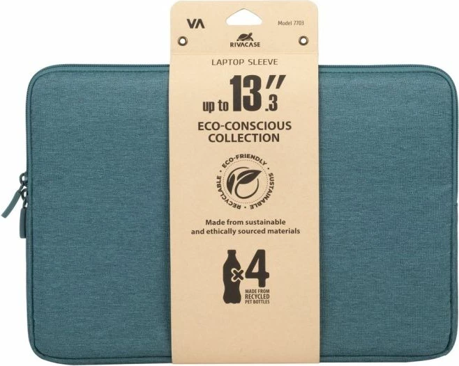 Mbështjellës laptopi RivaCase 7703 13.3-14\" akuamarin