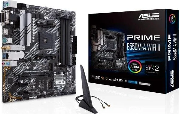 Pllakë amë Asus Prime B550M-A WIFI II, socket AM4