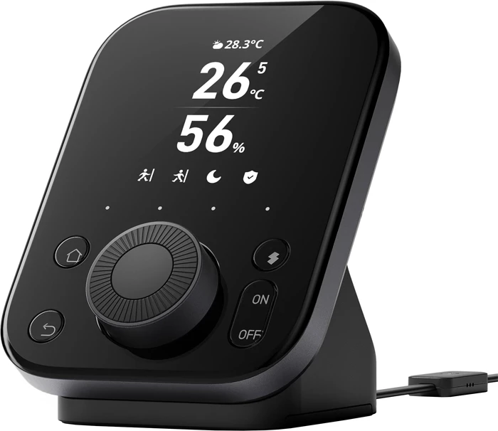 Hub i mençur Matter, SwitchBot Hub 3 W7202100, Wi‑Fi & Bluetooth, IR kontroll, sensor temperature/lagështie/drite