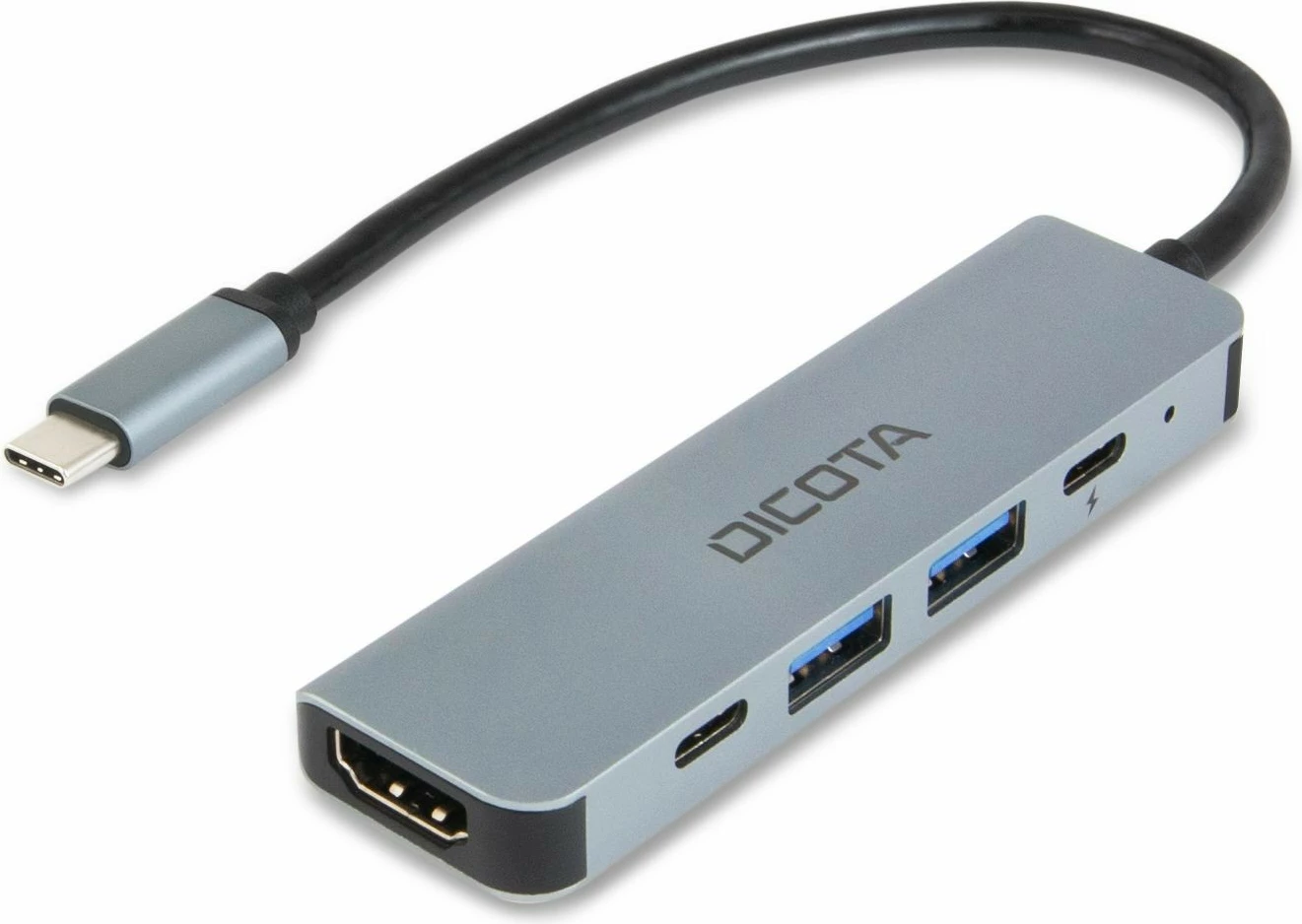 Docking station DICOTA D32060, USB Type-C, HDMI, 100W, argjendtë