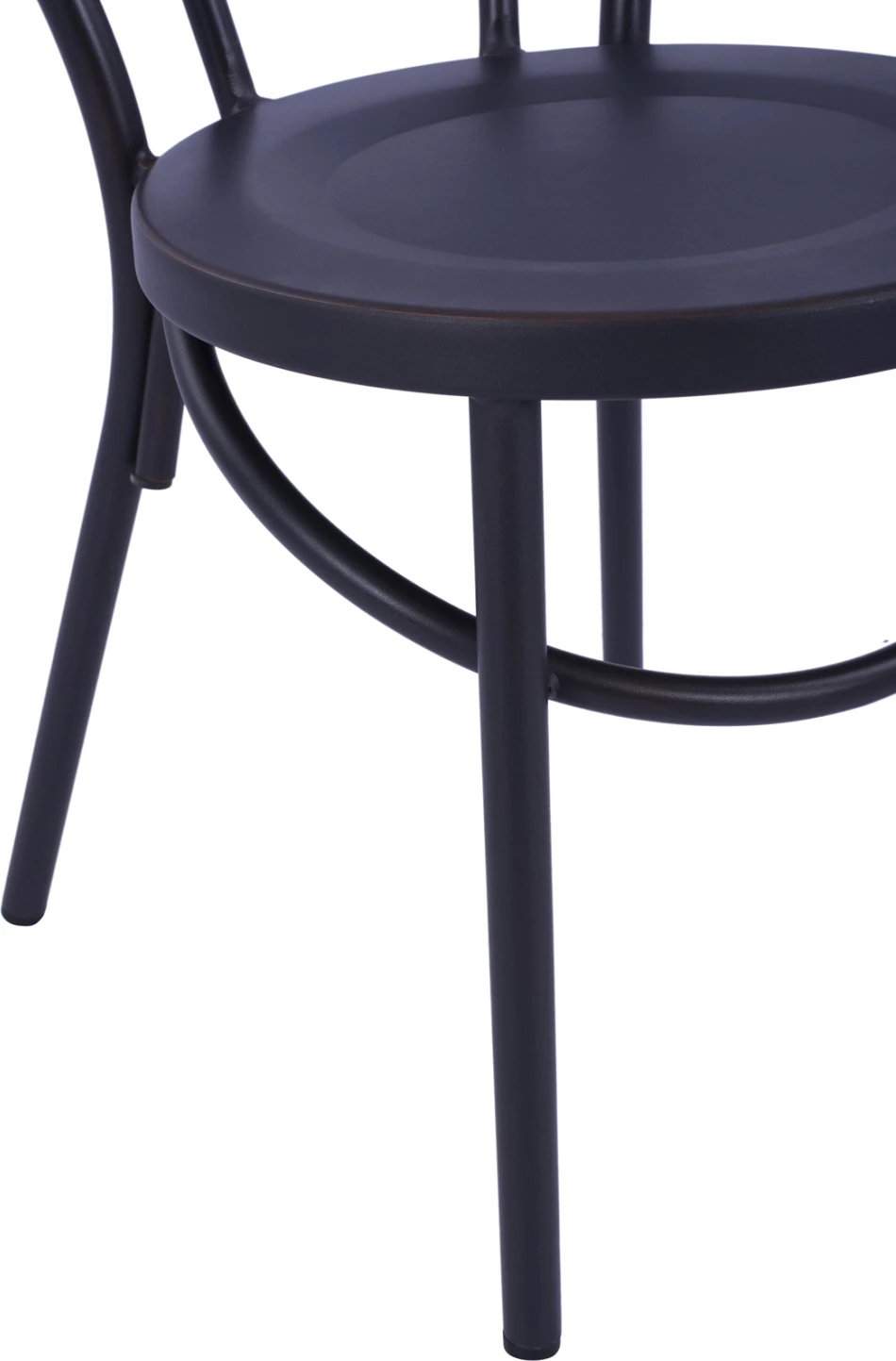 Karrige alumini tip Vjenë, ngjyrë e zezë e ndryshkur, FH5557.01, 42x52x88,5 cm, set prej 6 copë