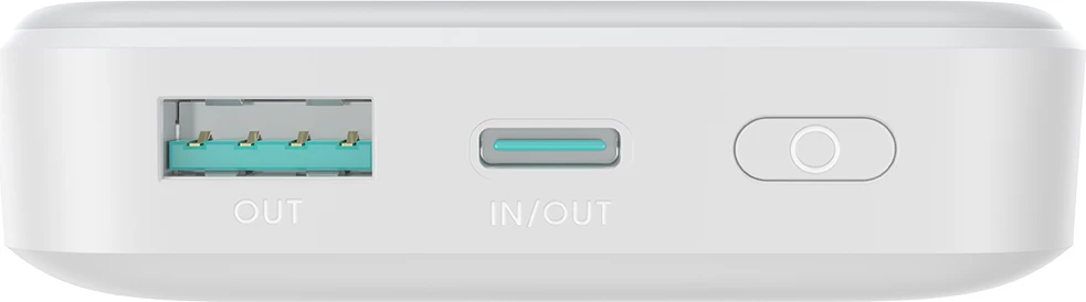 Powerbank Joyroom JR-W020 10000mAh 20W MagSafe Qi USB-C/USB-A 2 porta, kabllo USB-C 0.25m, e bardhë