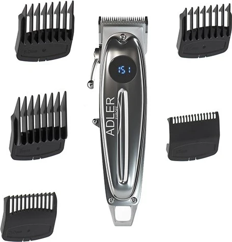 Makinë prerëse flokësh Adler AD 2831, ngjyrë argjendi