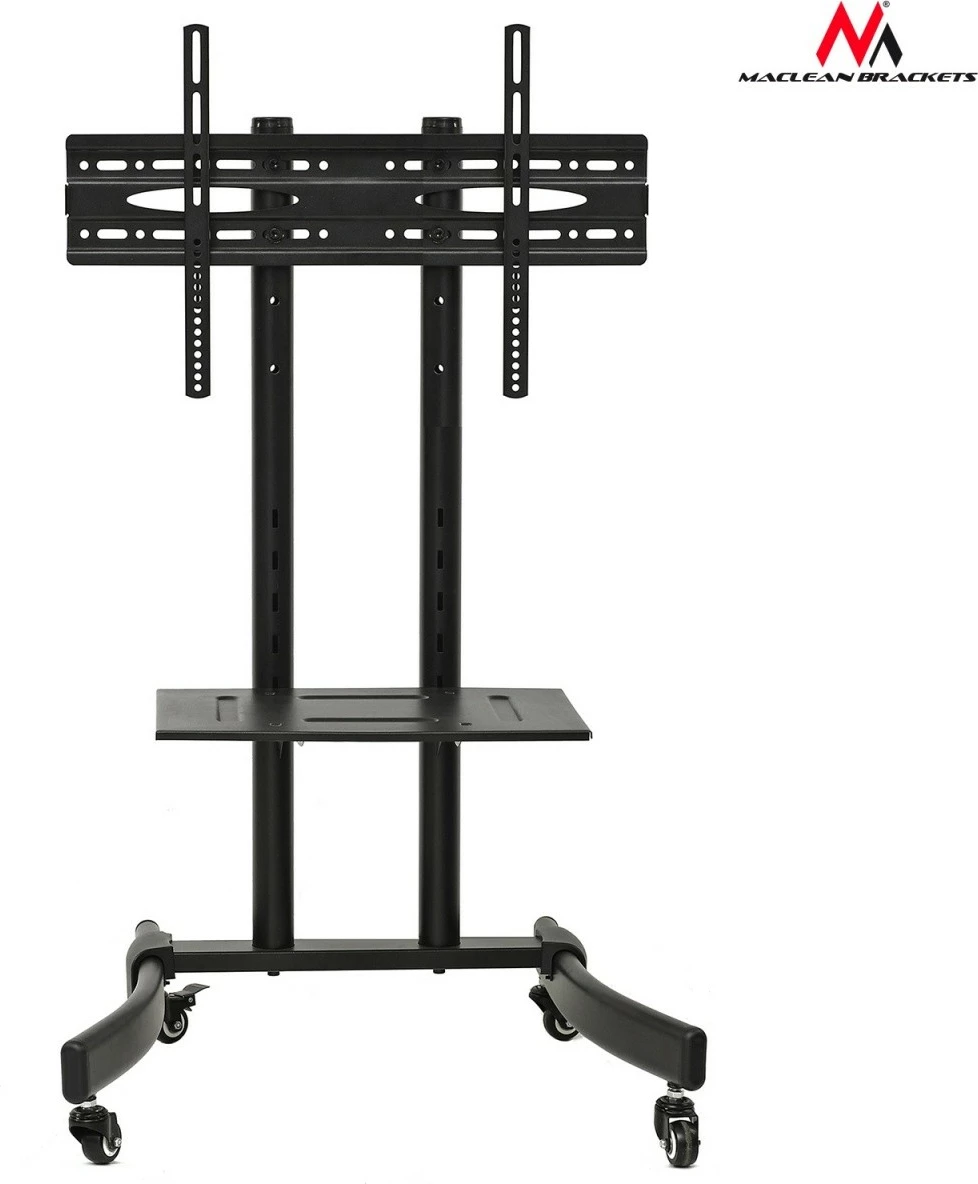 Karrocë profesionale për TV Maclean MC-739, për TV 32-65 inç, deri 40 kg, e zezë
