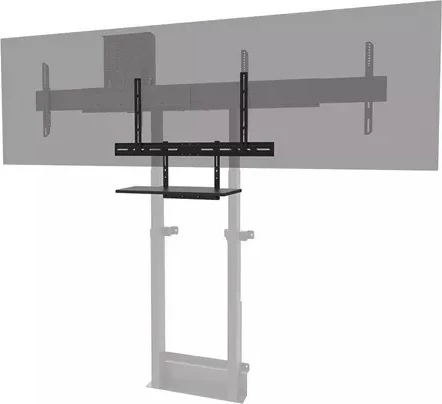 Raft videobar/raft tastiere Neomounts AV40-500BL, për ekrane 43-110″, VESA 200x200-800x800, ngarkesë 2.5 kg, çelik, zi
