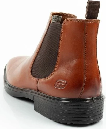 Çizme chelsea për meshkuj Skechers, kafe