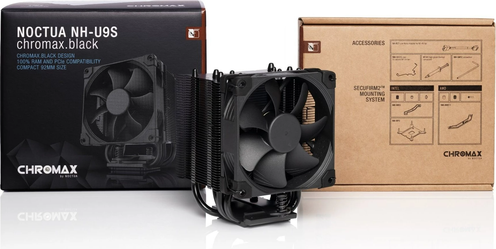 Ftohës Noctua NH-U9S, 9.2cm, i zi 