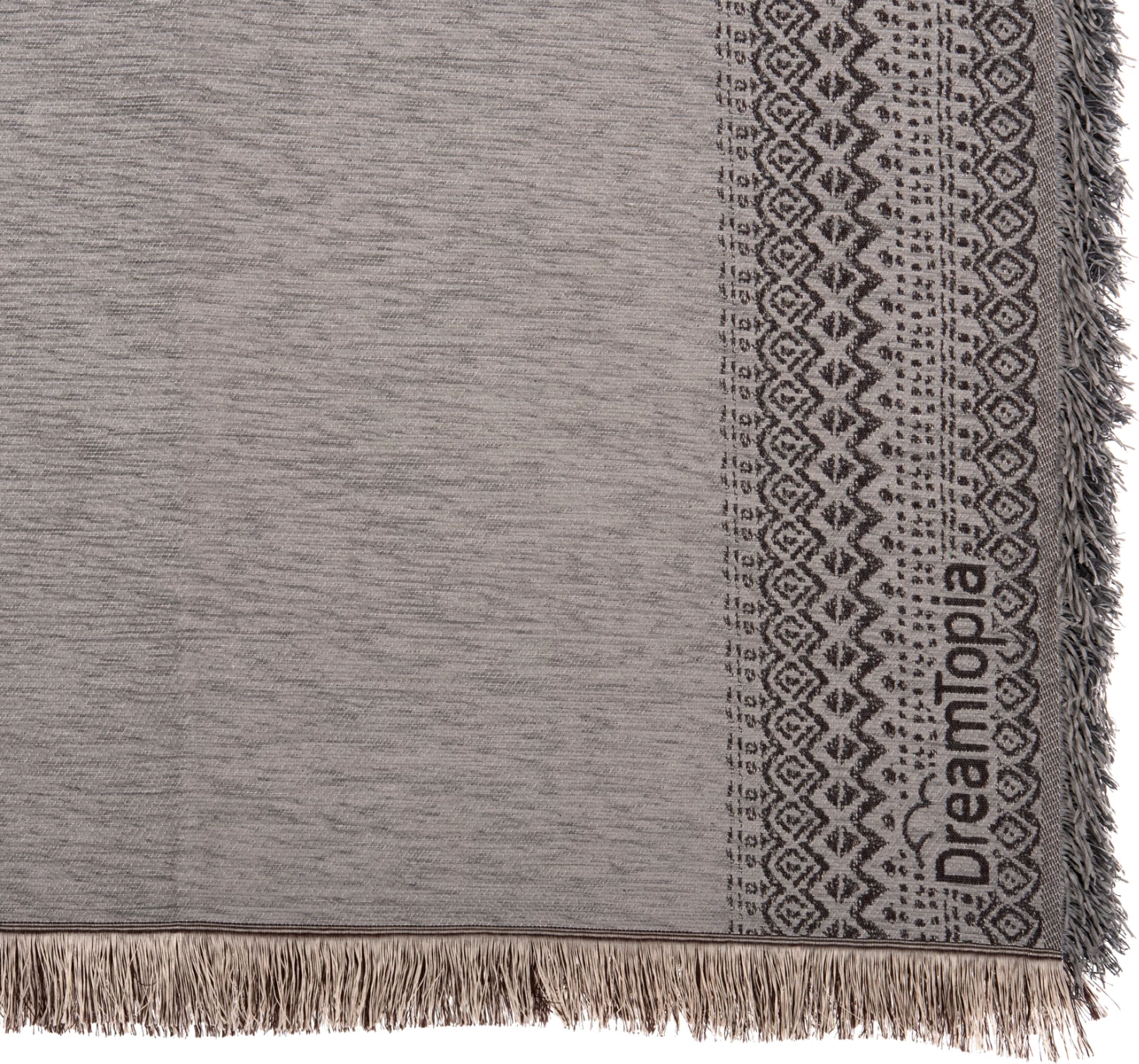 Mbulesë divani me franja DREAMTOPIA FH12163.06 ngjyrë gri 245x170 cm