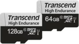 Kartelë memorie Transcend microSDXC 350V 64GB, Class 10, 95MB/s, e zezë/argjendtë