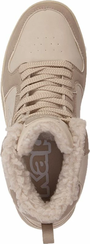 Çizme Kappa Lineup Fur për femra, ngjyrë krem