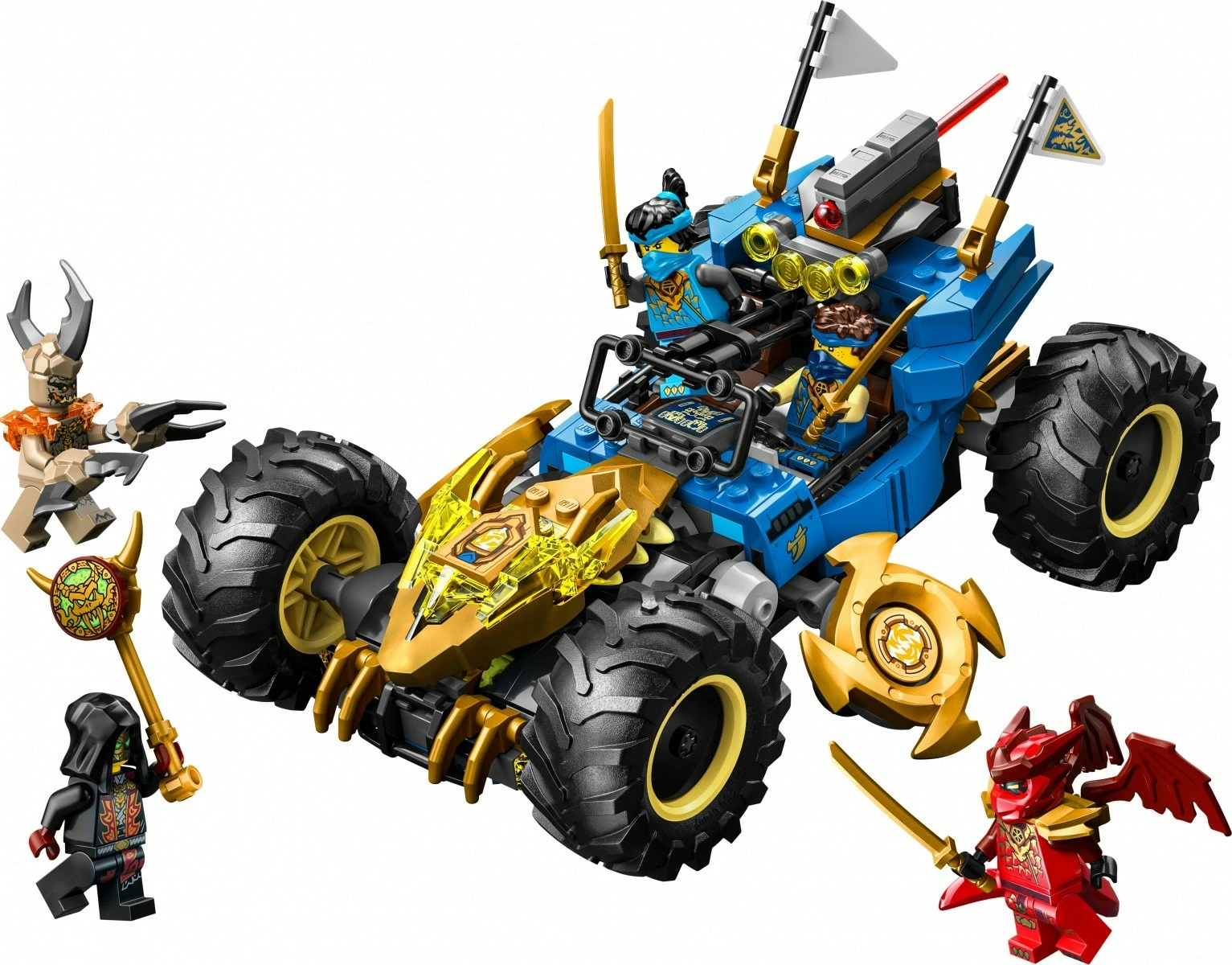 Set konstruktues, LEGO Ninjago, 71856 Jay makinë multi-funksionale 2-në-1, 387 pjesë, 8+