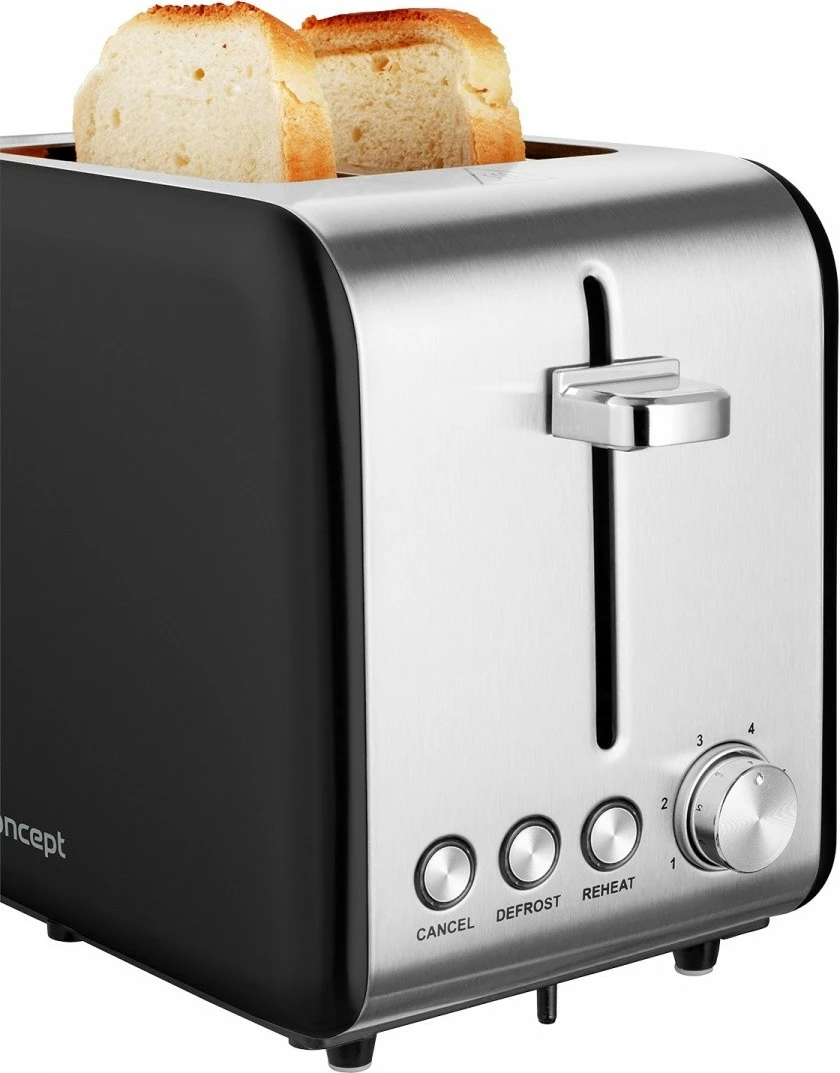 Tostier Concept TE2052, 2 hapësira, 950W, Inox/zi