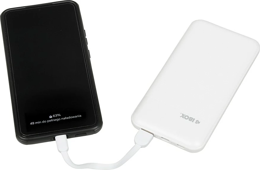 Powerbank iBOX PB10, 10000 mAh, Bardhë
